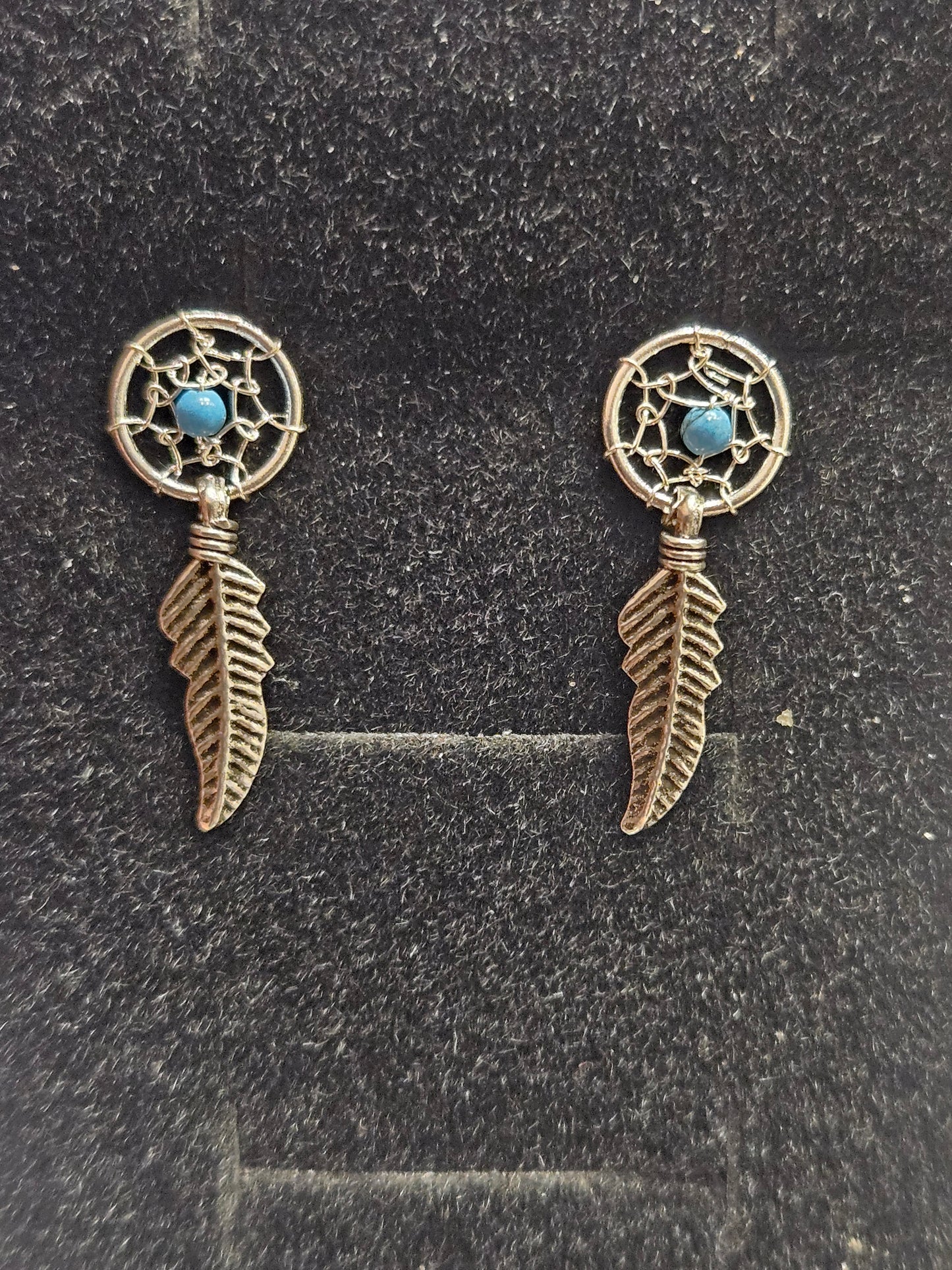 Dream Catcher Studs Stirling Silver
