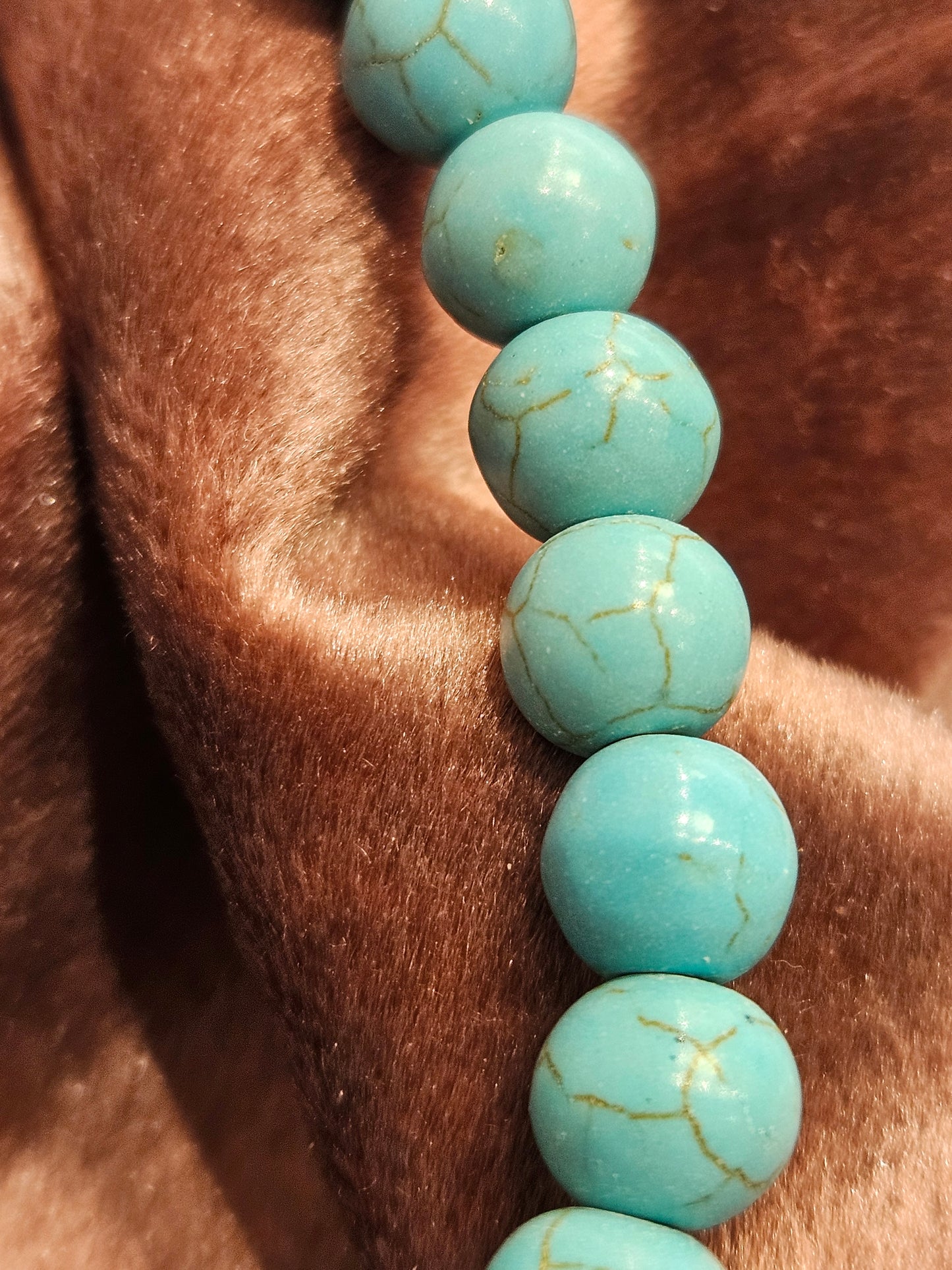Turquoise Dyed Howlite Bracelet