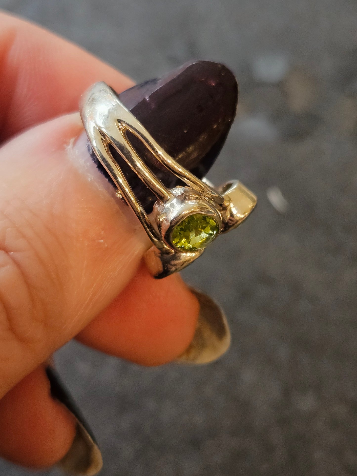 Peridot Triple Ring
