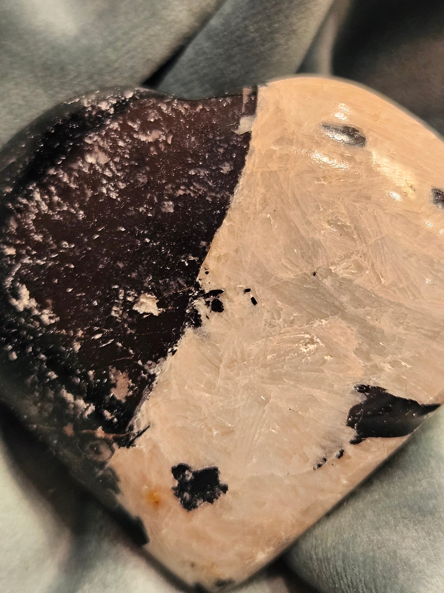 Tourmaline and Feldspar Heart