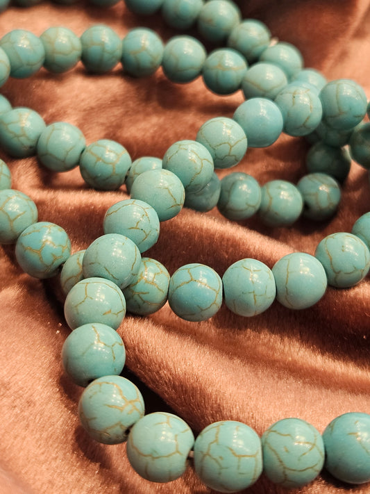Turquoise Dyed Howlite Bracelet