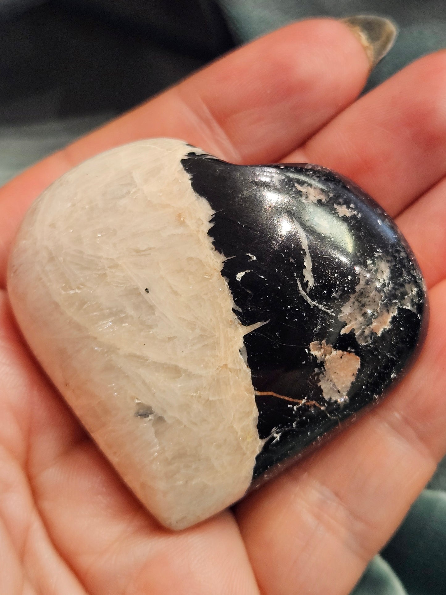 Tourmaline and Feldspar Heart