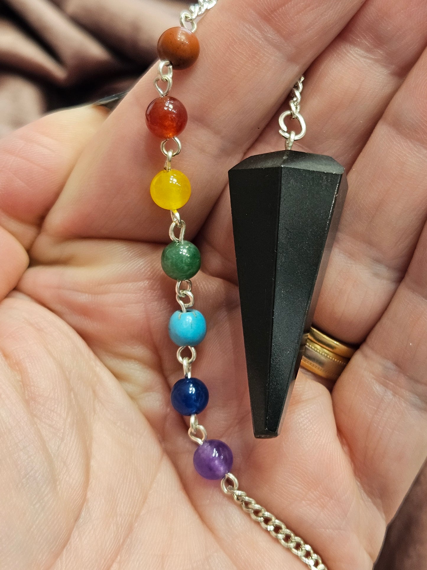 Black Agate Pendulum