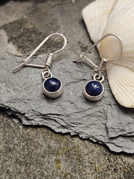 Lapis drop earrings