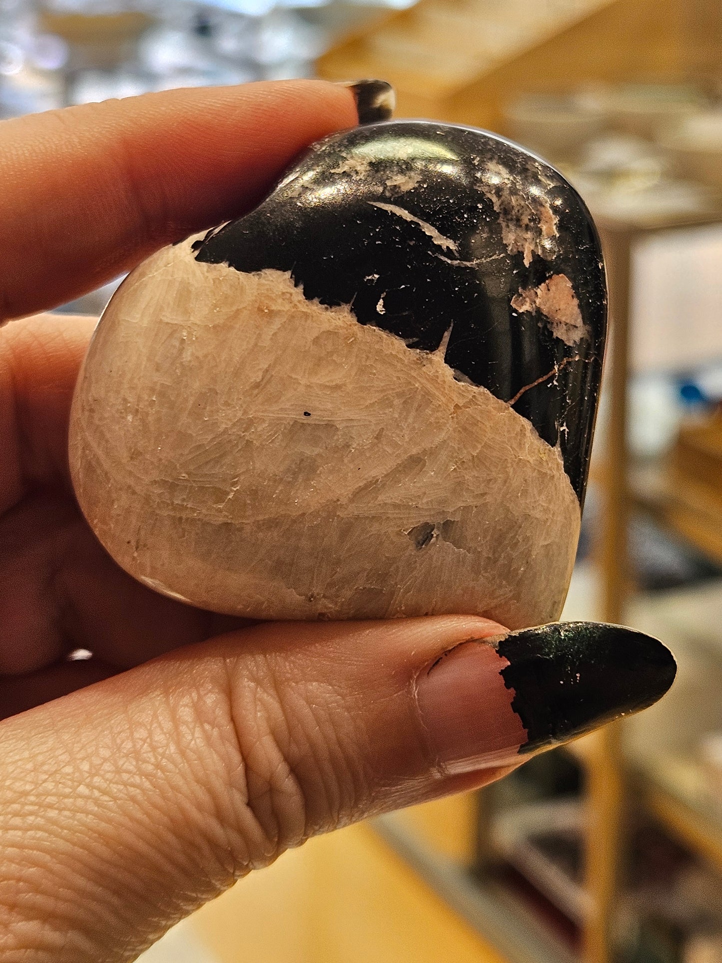 Tourmaline and Feldspar Heart