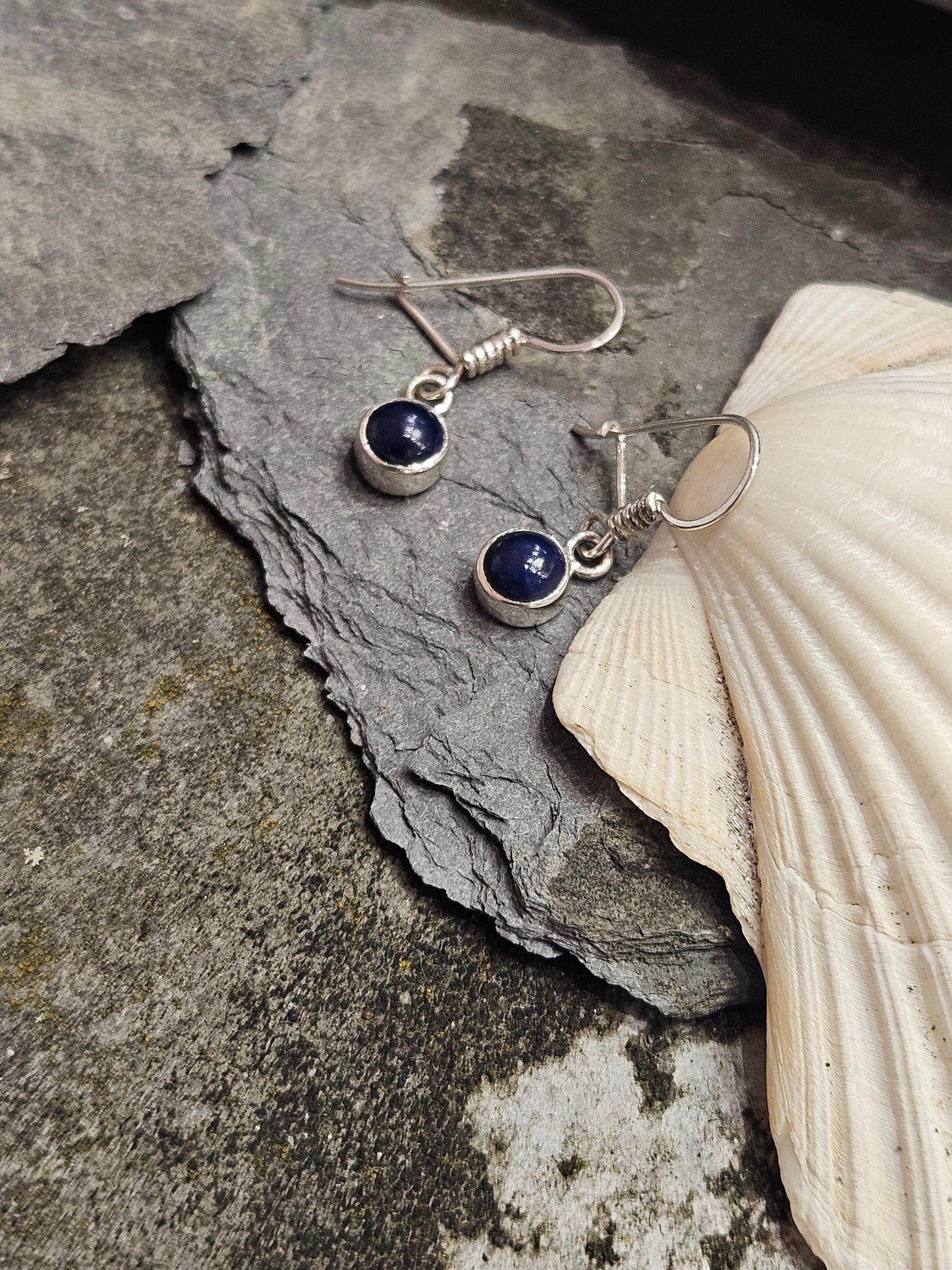Lapis drop earrings