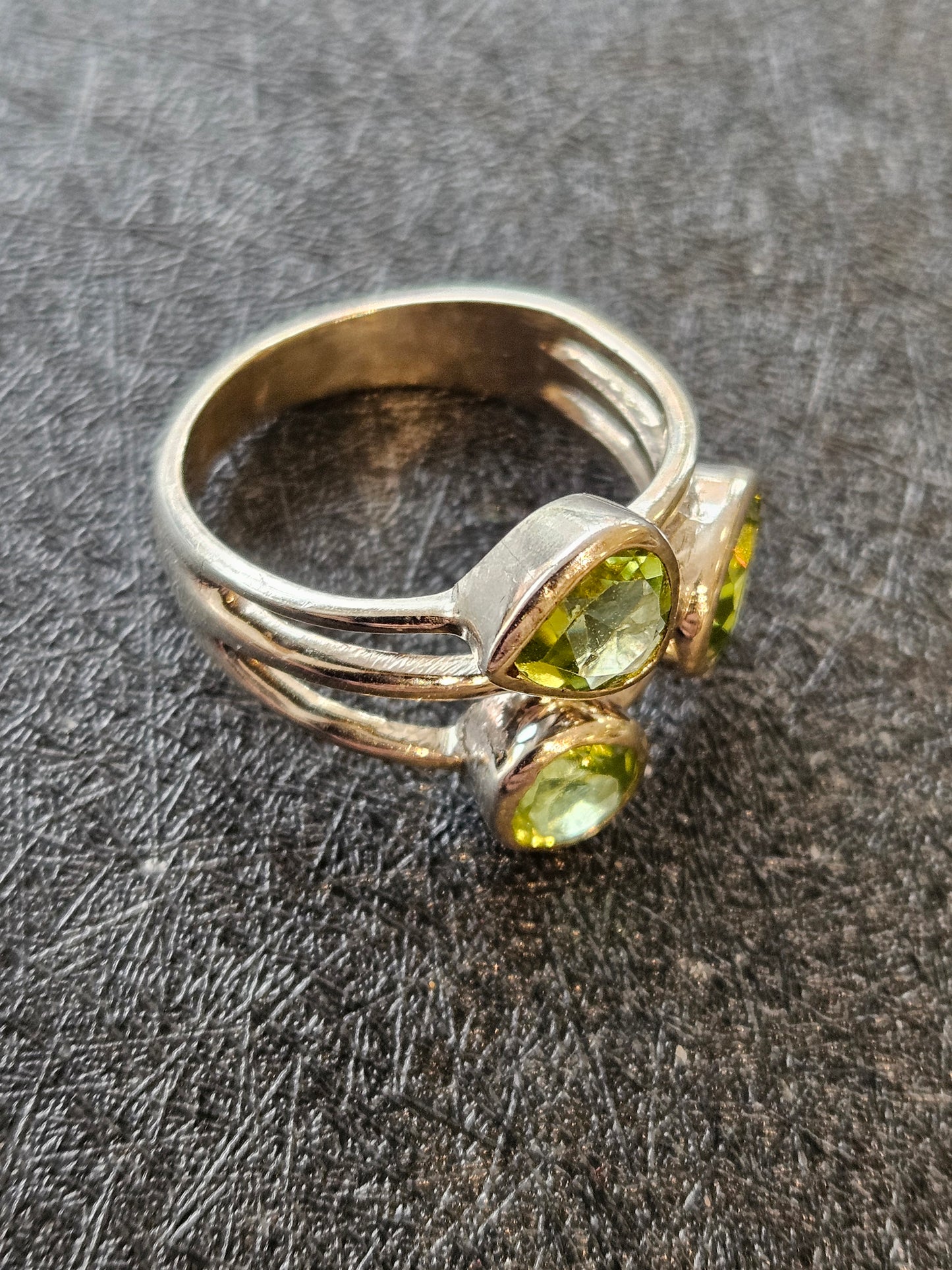 Peridot Triple Ring